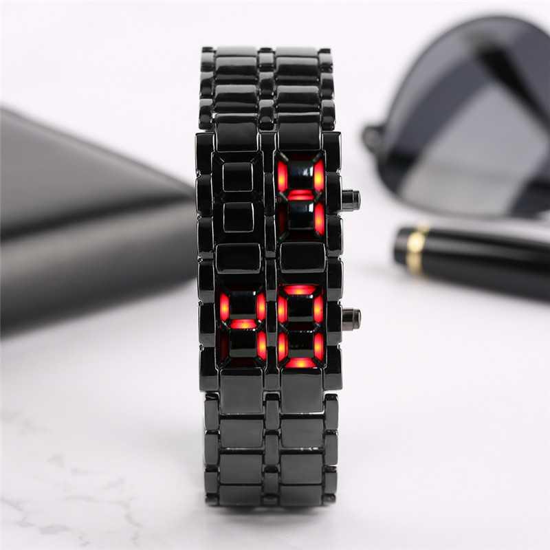 Tiktak Jam Tangan LED Digital Lava Chain Unisex - TK-4 0