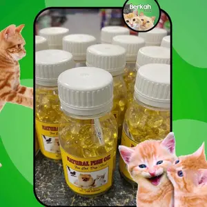 Minyak ikan untuk kucing anjing asli vitamin fish COD omega 3