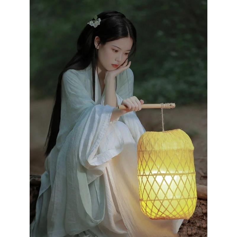 Trang Phục Cổ Xưa Cho Nữ, Phong Cách Cổ Xưa, Thanh Lịch, Cổ Tích, Dòng Chảy Thẳng, Váy Cổ Tích Với Tay Áo Rộng, Mùa Thu Và Mùa Đông Đầm, Voan, Dress calem quần quần tráitimphíasau quần heartstell quần bakhuy quần loang, Women, Voi