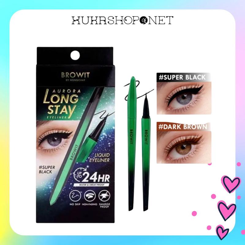 Kẻ Mắt Nước Browit By Nongchat Ultra Fine Eyeliner 0.01mm 2 màu Nâu, Đen Chống Nước, Không Lem, Không Trôi