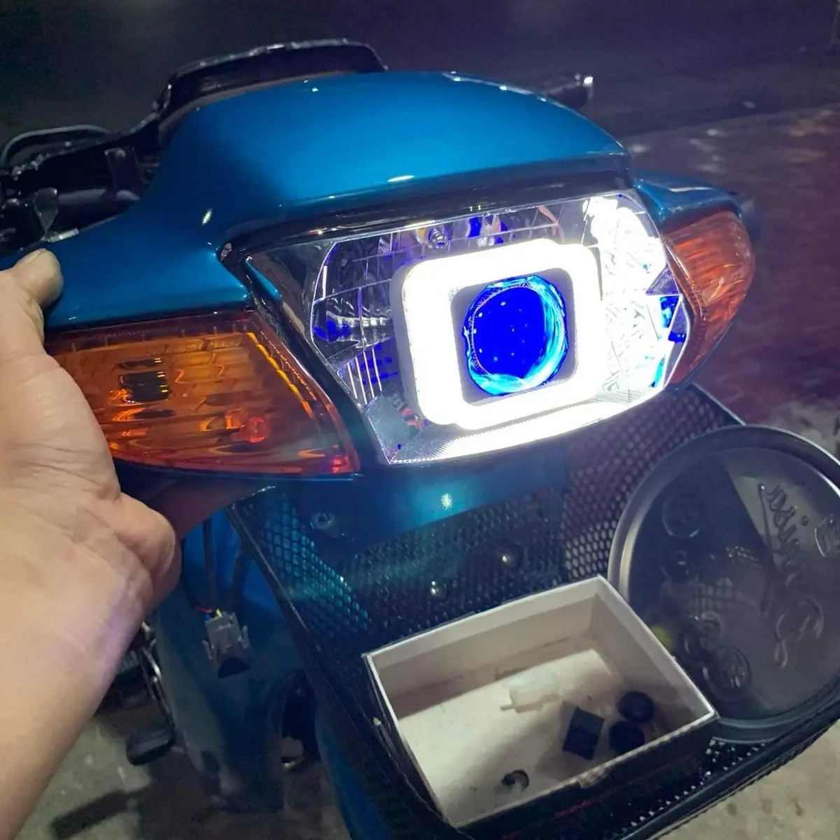 Choá wave thái 100  độ bi cầu 1.5 MT racing  kèm vòng 3d