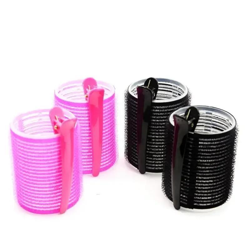 Hair Roller Natural Self Grip Hairs Curlers Hair Bangs Volume Self adhesive Hook Loop Hairdresse Curlers Heatless Curling 5