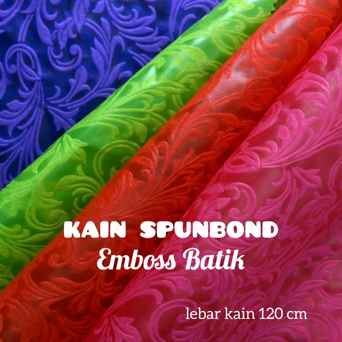 Kain Spunbond Motif Emboss Batik Lebar 120 cm