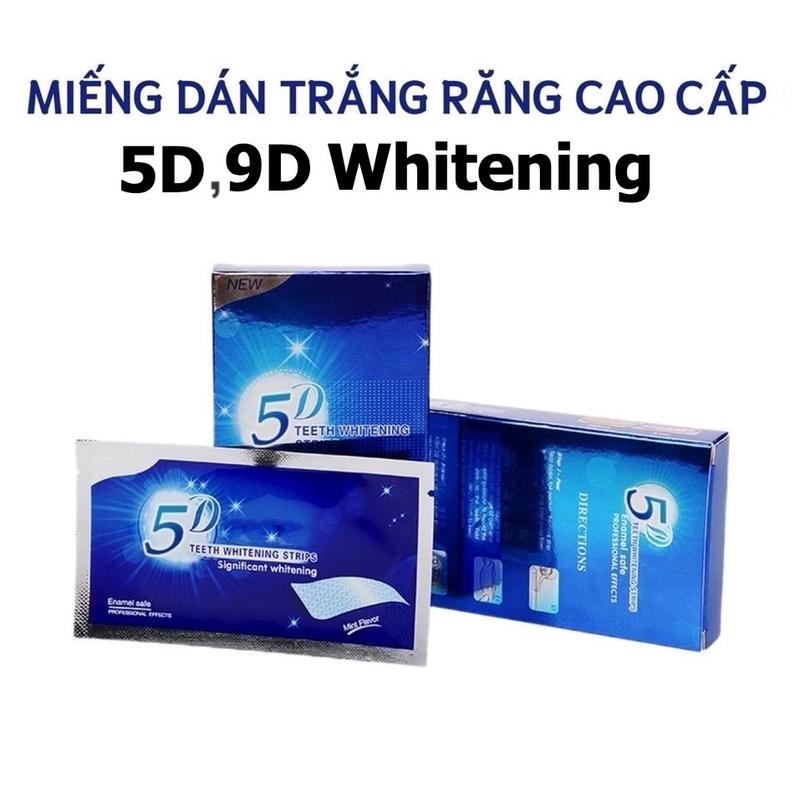7 Gói - 14 Miếng Dán Trắng Răng 5D Whitening Strip Liệu Trình Dưỡng Trắng Răng An Toàn Hiệu Quả dántrắngrăng5d miếngdántrắngrăng9d