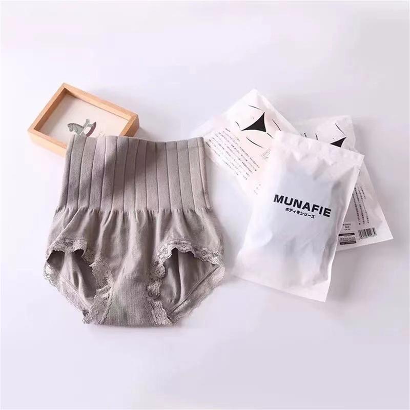 Quần Lót Cạp Cao Dành Cho Nữ, Ren Và Thoáng Khí, Chống Lộ, Đồ Lót 4