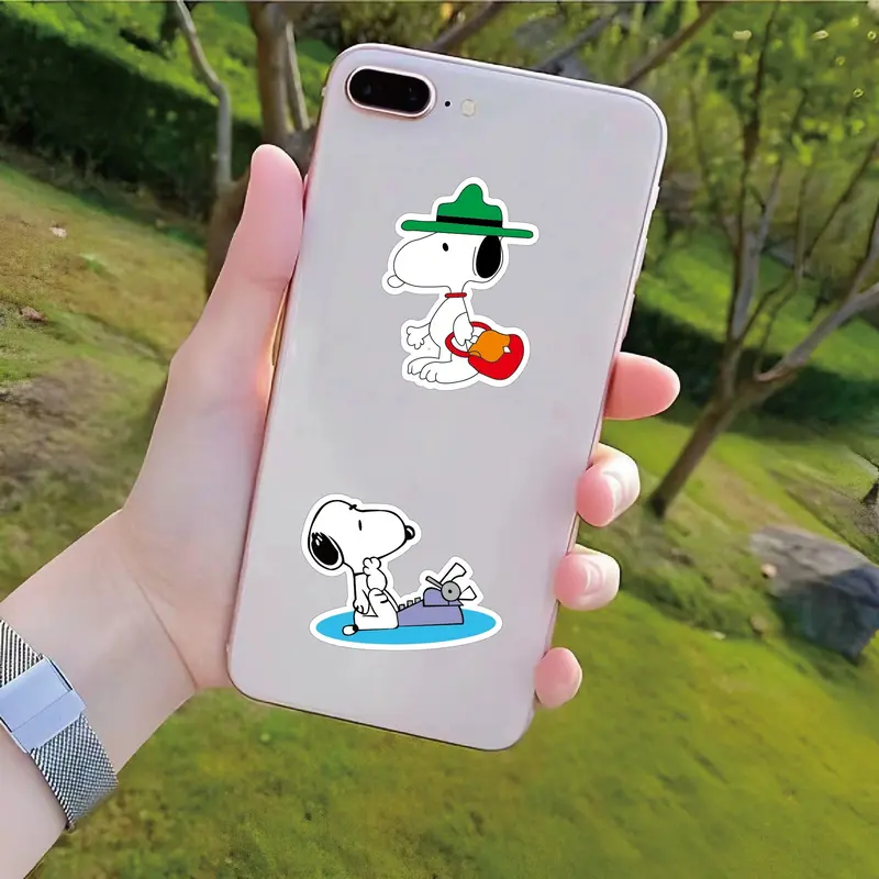 50 Pcs Sticker Snoopy Vinyl Waterproof untuk Tempelan Laptop Tumbler HP Koper DIY [17] 5