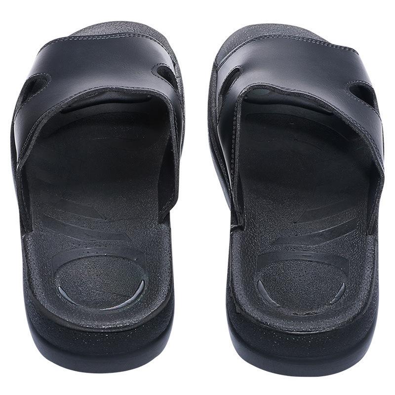 Dép Lê Màu Đen, Còn Hàng Và Sẵn Sàng Để Vận Chuyển, Đế Pu Mềm, Cổ Thấp, Thích Hợp Cho Giày Làm Việc, Dép Chống Tĩnh Điện, Đế Dày, Chống Bụi, Dành Cho Nam Và Nữ 1
