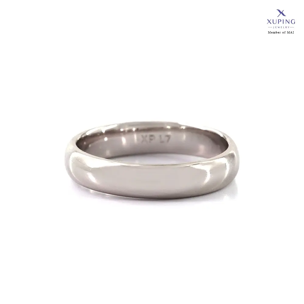 Xuping Cincin Kawin Silver Motif Polos