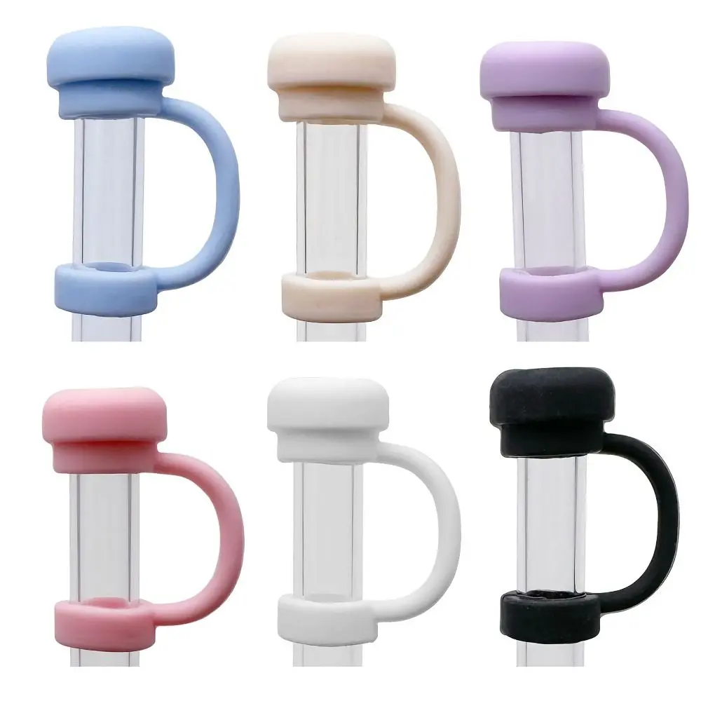 Cap Protector Straw Tips Covers Portable Silicon Good Sealing Straw Tips Lids Dust-Proof Straw Tip Covers for Suitable for 8-10mm Straw