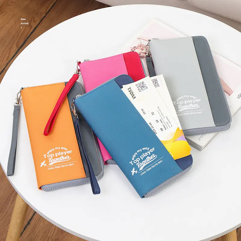 Travelling Passport Holders Covers ID Cash Document Ticket Protective Case Men Women Multi-functional Waterproof Zipper Pouch