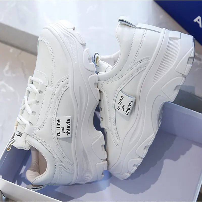 Giày thể thao nữ đế cao mẫu siêu nhẹ Sneaker Sport Cao Su 4