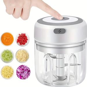 充電式ミニ電動ガーリックプレス、野菜ペッパーチョッパー、キッチンツール、家庭用調理器具