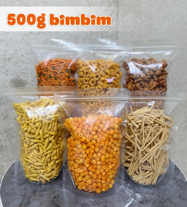 500g Bim Bim ăn vặt các loại - Bim Bim sao biển, Snack Cá, Tăm Đậu Hà Lan, Nui Sấy, Que Tăm Ngó Sen, Bim Bim Cá, Đùi gà cay, Đùi gà rong biển, bim bim quẩy xoắn - Thức Ăn Vặt Cay Food