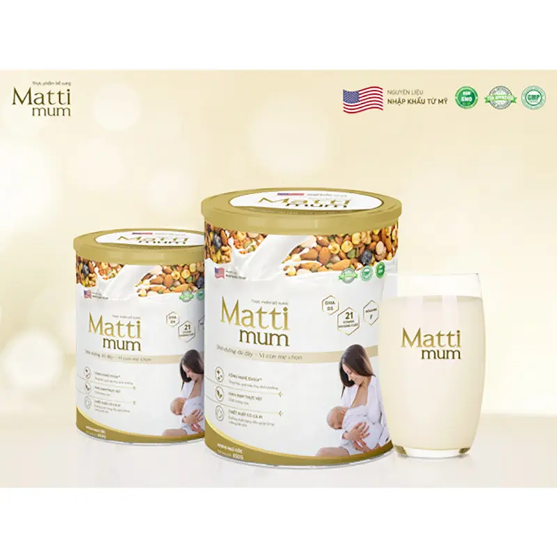 Sữa Hạt Lợi Sữa Matti Mum Bổ Sung 100% Đạm Thực Vật Cho Mẹ Sau Sinh - Hộp 650g 4