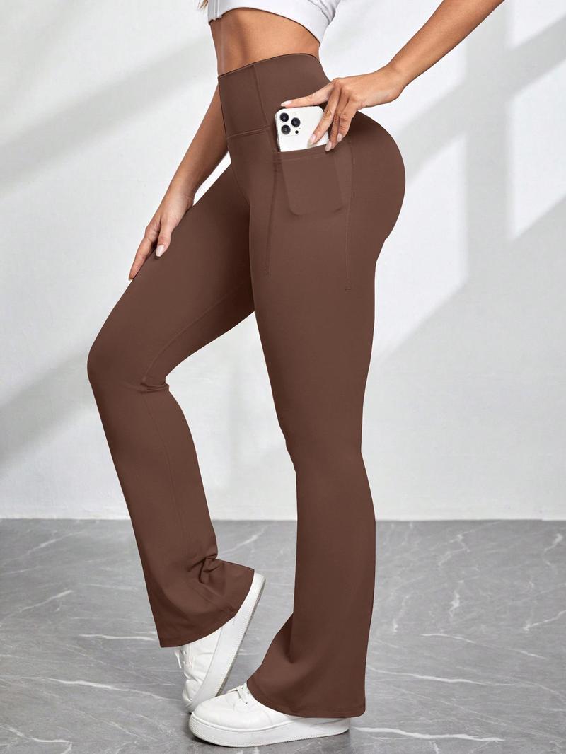 Product Introduction of Women's Solid High Waist Sports Leggings, Casual Comfy Breathable Skinny Pants for Yoga Gym Workout, Ladies Sportswear for All Seasons 3