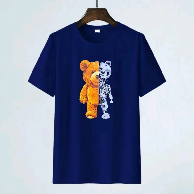 Baju kaos oblong dewasa dan anak anak perempuan/laki laki gambar teddy bear/katun TC 28s adem Fashion 3