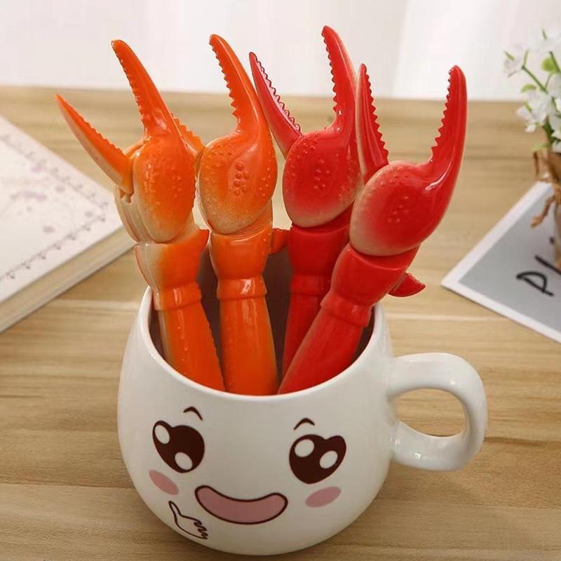 Bút Móng Vuốt Cua Mới Lạ Bút Bi Vui Nhộn Sáng Tạo, Bút Độc Đáo, Có Bút Mực Đen, L5O6, 1 Chiếc 6