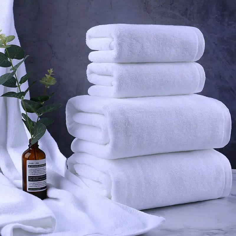 5PCs hotel bath towel special cotton towel bath white beauty salon bath towel big towel Tuala Mandi Hotel