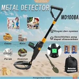 MD1008A Emas Detektor Logam Emas Penggali Harta Karun Pencari Emas Logam Genggam  Gold Metal Detector Pendeteksi Logam Detektor Logam Bawah Tanah Emas