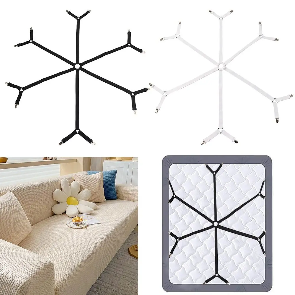 Giá Đỡ Ga Trải Giường, Nút Chụp, 12 Kẹp, Chất Liệu Nylon, Có Thể Điều Chỉnh, Kẹp Nệm, Chống Trượt, Đàn Hồi, Chốt Quần Áo, Thích Hợp Cho Chăn Bông
