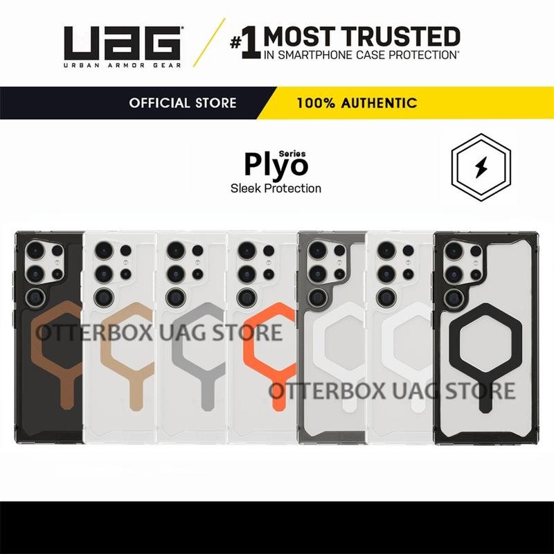 UAG For Samsung Galaxy S23 S24 Ultra / Galaxy S23 S24+ Plus / Galaxy S23 S24 Case Plyo Magnetic Crystal Casing Rugged Slim Transparent Protective Samsung Cover 1