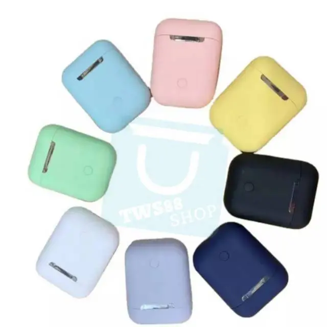 Headset Bluetooth Earbuds Earphone Wireless I12 macaron TWS Packingan Candy Pack Ponsel On Ear 3