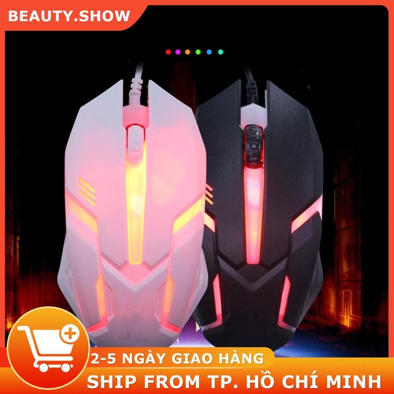 Chuột Chơi Game Có Dây 1000 Dpi Kèm Đèn Led Nền Dành Cho Pc/ Laptop S1
