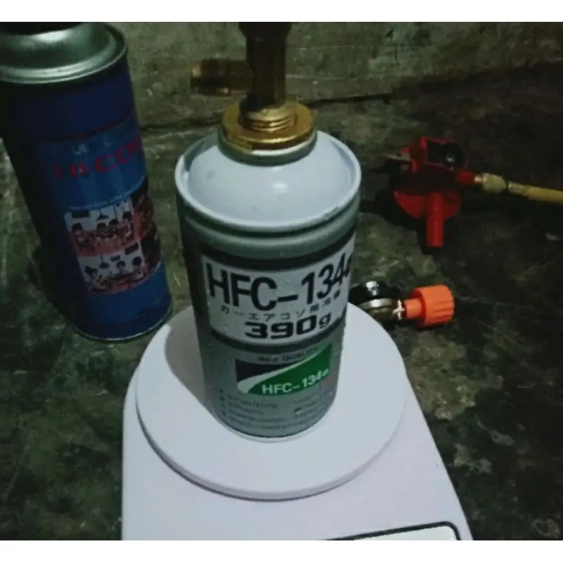 refil alat isi ulang gas kaleng portabel selang manifold kaleng freon AC flushing pipa kapiler AC 4