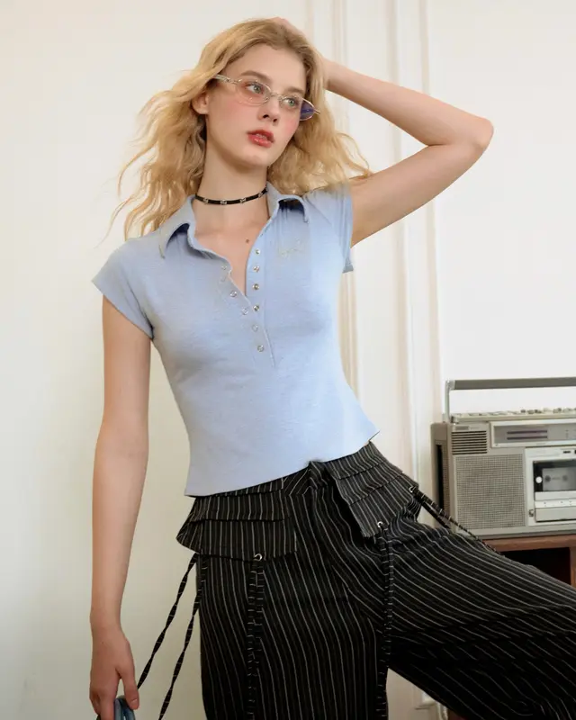 Remmus - This And That Polo | Áo polo basic women 3