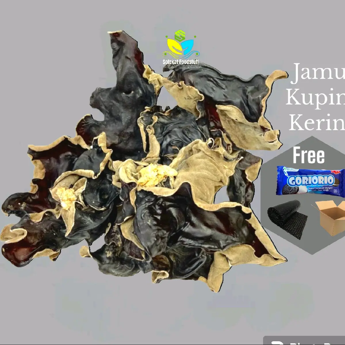 Jamur Kuping Kering Hitam Grade A Super 1kg Organik