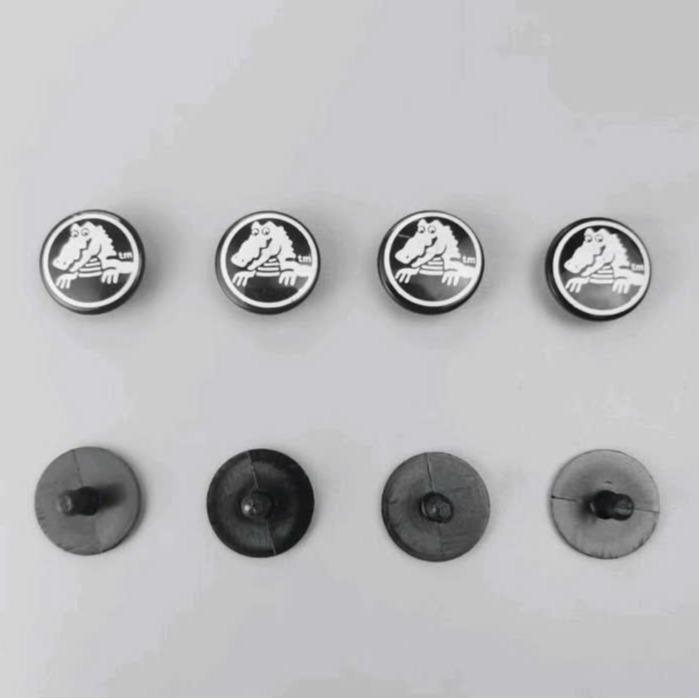 Phụ Kiện Bộ 4 bộ chốt tròn quay dép Cross hình cá Sấu 1 bộ = 1 đôi 1 chốt ngắn + 1 chốt dài chốt quai dép,nút quai trang trí giày dép