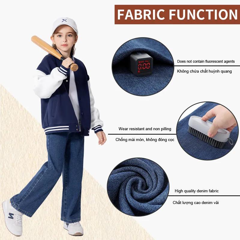 Product Introduction of Quần Jean Bé Gái, Phong Cách Xuân Thu, Hàng Mới Về Năm 2025, Dễ Phối Đồ Cho Trang Phục Mùa Xuân Bé Gái, Quần Dài Co Giãn Cho Trẻ Em, Thích Hợp Mặc Bên Ngoài 8