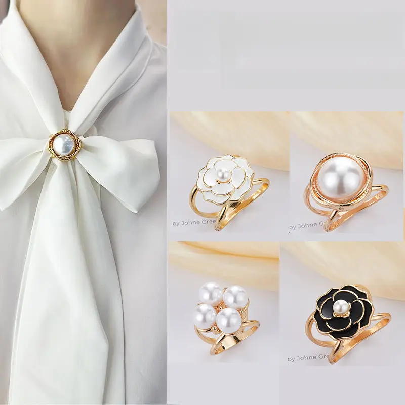 Khóa Khăn Lụa Đa Chức Năng, Cỡ Nhỏ Thông Dụng, Khóa Streamer Áo Sơ Mi Mới, Khóa Khăn Quàng Cổ Vuông Nhỏ Nơ, Bán Chạy