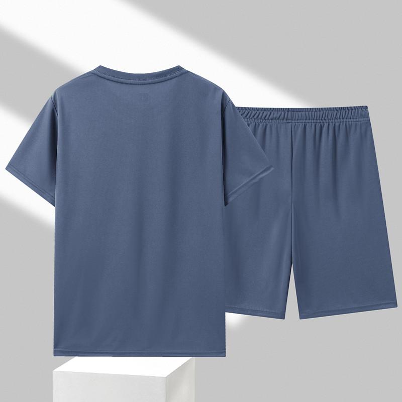 Product Introduction of Friendrich-Sports Suit Men's Summer Thin Quick-Drying Running Suit Short-Sleeved T-shirt Two-Piece Set Casual Men's Clothing Manufacturer 8
