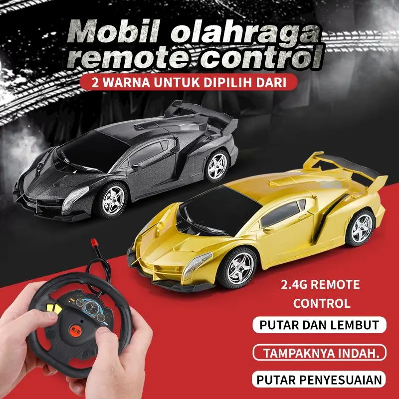 RC Mobil Olahraga 2.4G dengan 360° Rotasi - Mainan Edukatif Anak Skala 1:22 Toys Asli Control Permainan Remote mobil  remot Baterai rc  bensin COD