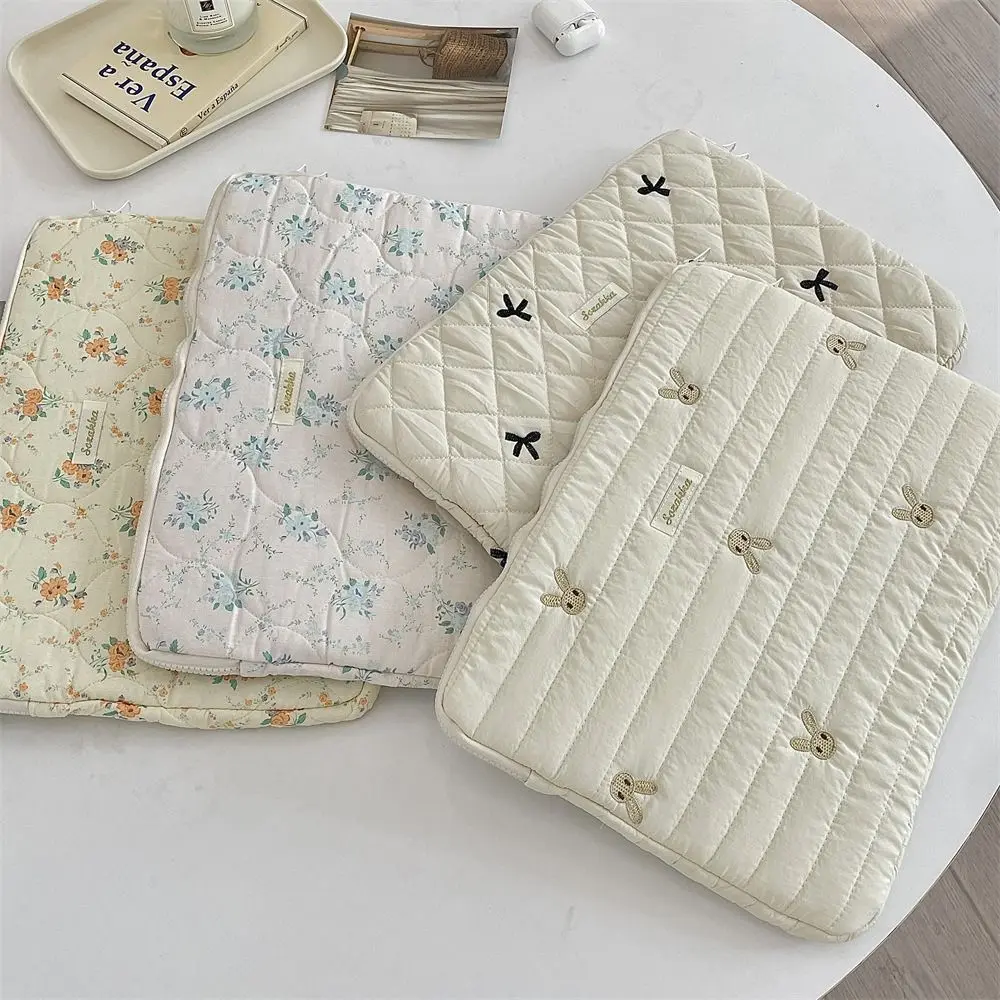 Fashion Rabbit Laptop Sleeve Case Bowknot 11/13/15 inch Laptop Bag Large Capacity Ultra Thin Tablet Protective Pouch