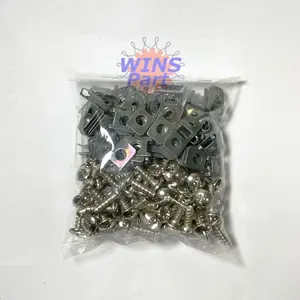 100 PCS Baut Klip Yamaha SILVER 5x16 All Mio Jupiter MX Z Vega NMAX Aerox