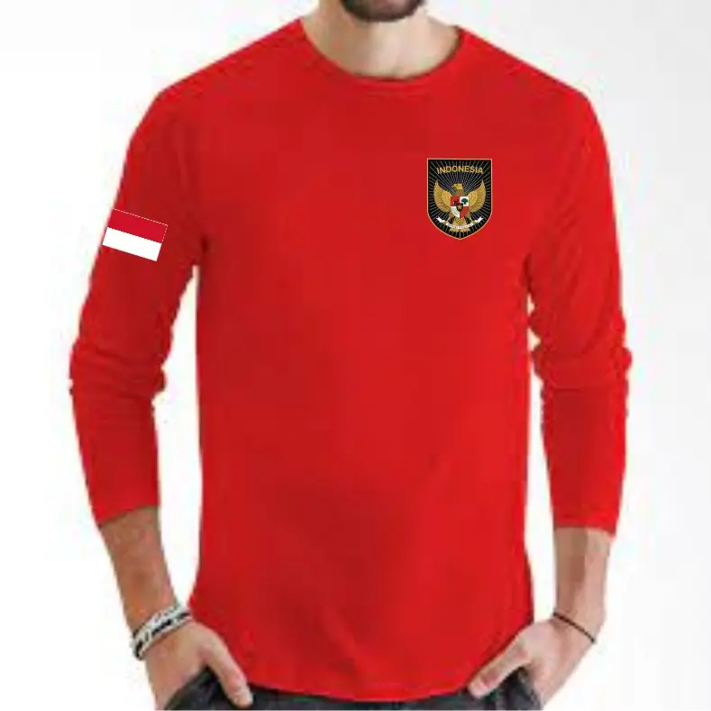 KAOS DISTRO TIMNAS LENGAN PANJANG / KAOS UNISEX / KAOS MURAH