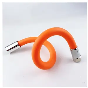 (Praktis) Sambungan Selang Air Flexible Ekstensi 46 Cm Penyambung Keran Air Universal 360 Derajat Bahan Silikon 19Cm Extension Wastafel