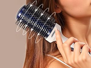Product Introduction of AIMIKE Nano Ionic Tech Large Round Brush, Ceramic Round Brush for Blow Drying, Styling and Boost Volume, Natural Wood Round Hair Brush, One Piece Design - 2 Inch/52mm Haircare Heatless 31