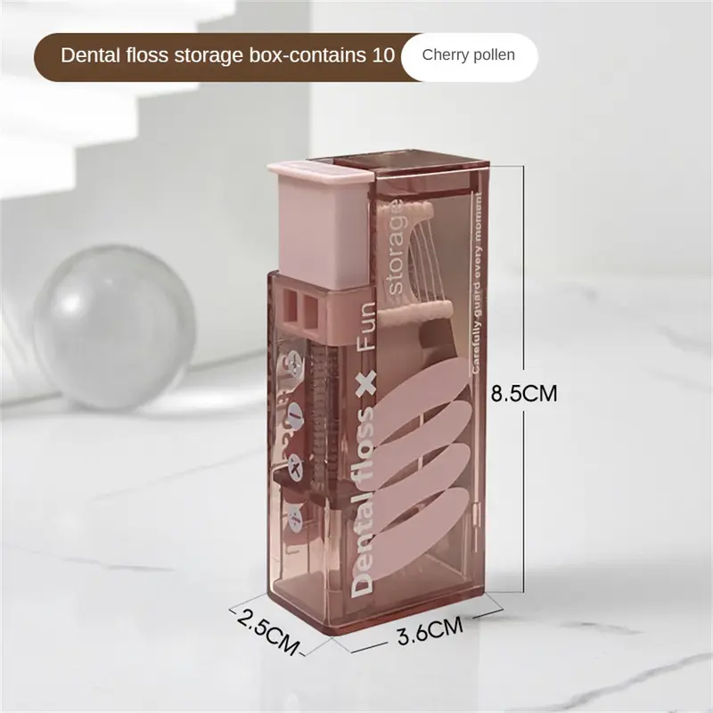 Hộp Chỉ Nha Khoa Tự Động, Hộp Chỉ Nha Khoa Cầm Tay Với Que Chỉ Nha Khoa Bật Lên Hộp Lấy Chỉ Nha Khoa Và Đựng Đồ 6