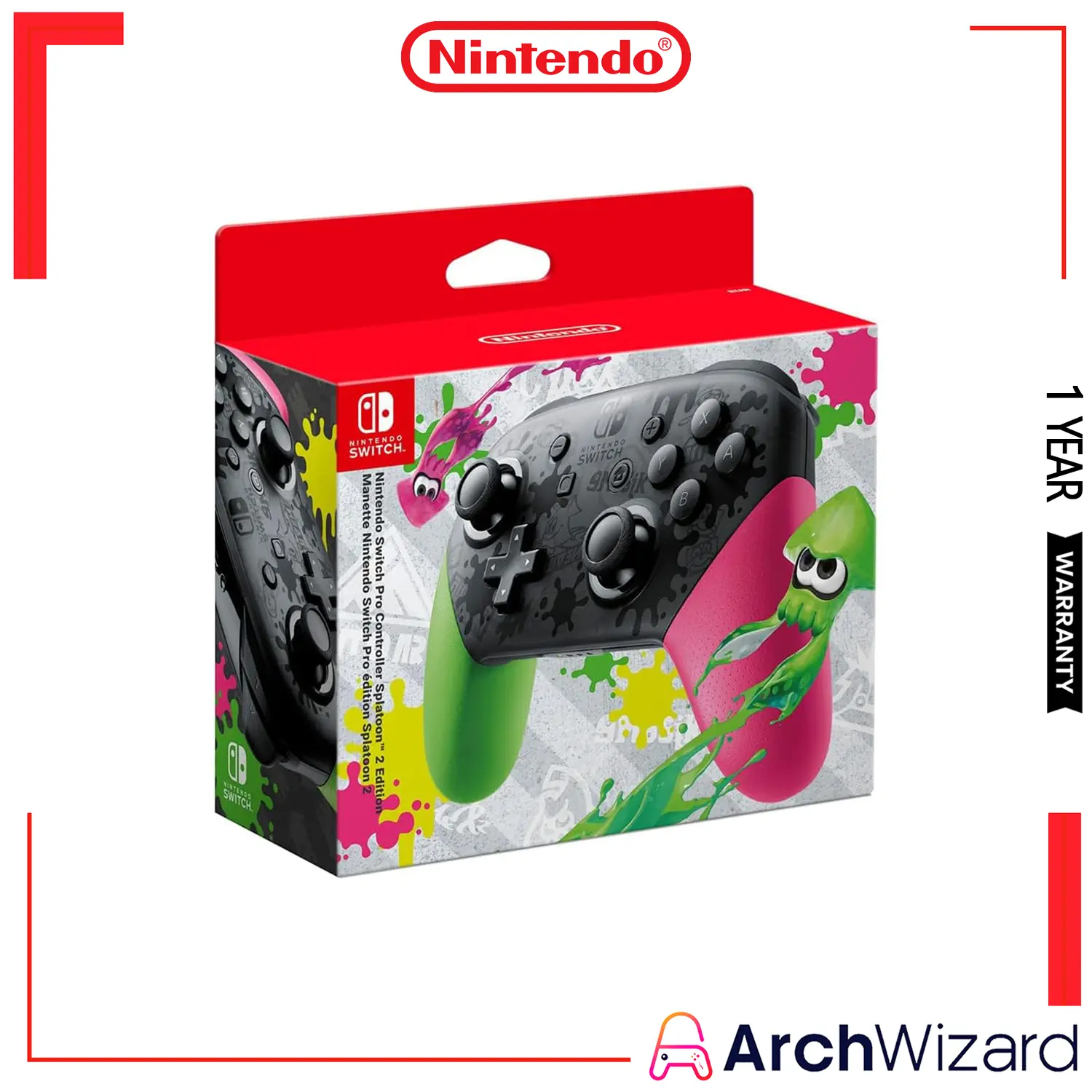 Nintendo Switch Pro Controller Splatoon 2 Edition (Nintendo Switch)