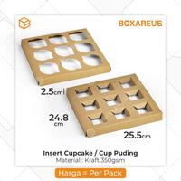 Gambar Inner Cup Cake 9 Lubang Sekat Insert Puding Inner Muffin - Brown Kotak dari Box Are Us Kota Bandung 1 Tokopedia