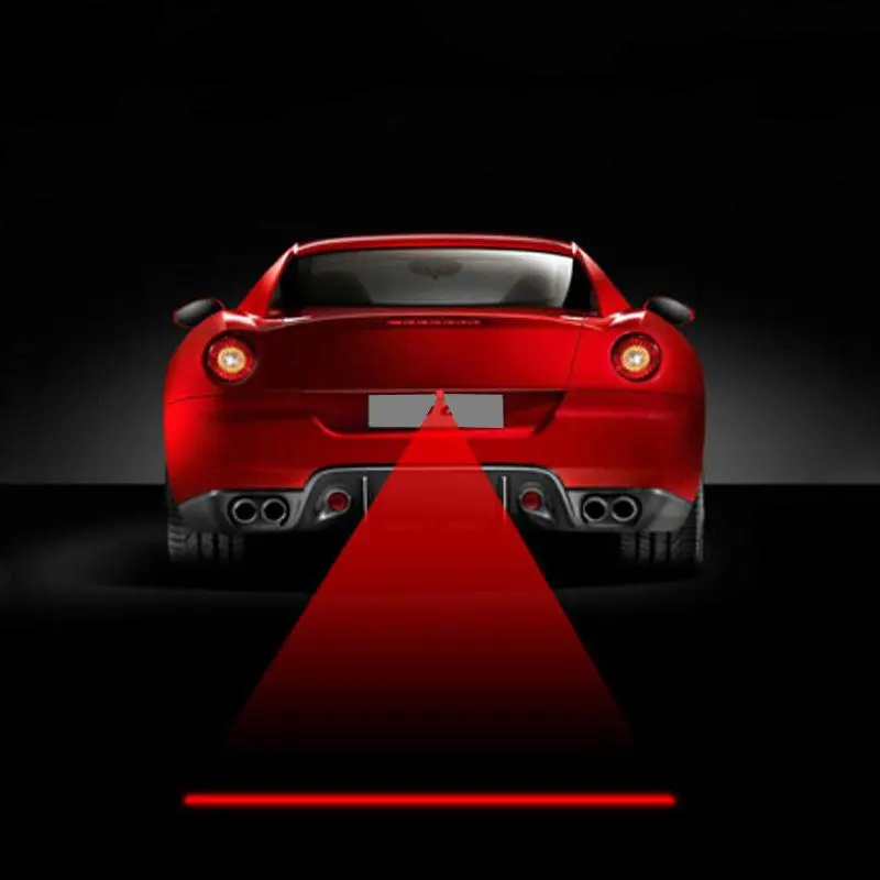 Cool Motorcycle Tail Warning Light,Laser Fog Lamps,Waterproof,Moto Rear Braking Reversing Lights,Driving Safety Motorbike Refit