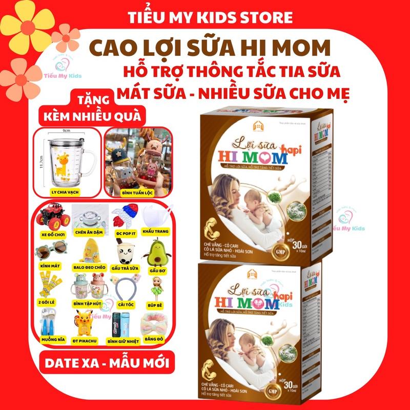 (KÈM QUÀ) LỢI SỮA HI MOM HAPI - Hỗ trợ tăng tiết sữa, mát sữa cho mẹ ( 30 gói 1 hộp)