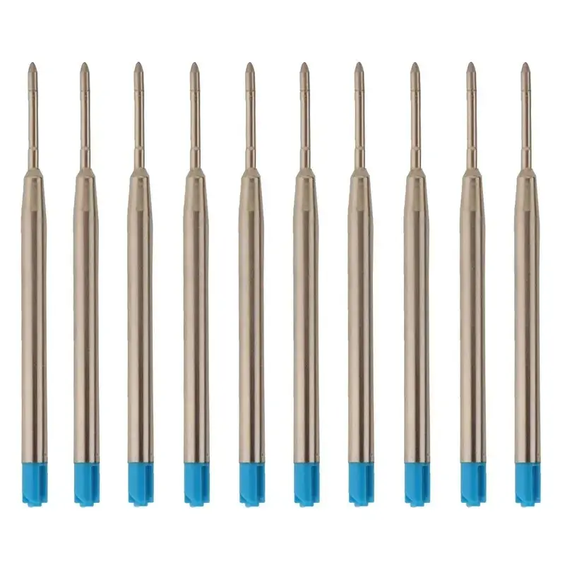 20pcs L:3.9 In Ballpoint Pen Refills for Parker Pens Medium Point blue red Black Ink Rods for Writing Office Stationery
