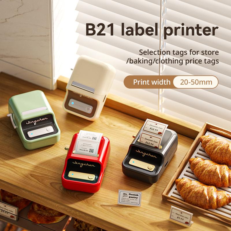Product Introduction of NIIMBOT B21/B1 Label Printer Portable Sticker Printer Thermal Printer, Price Tag Printer Jewelry Printer Baking Printer For Store Office Home 43