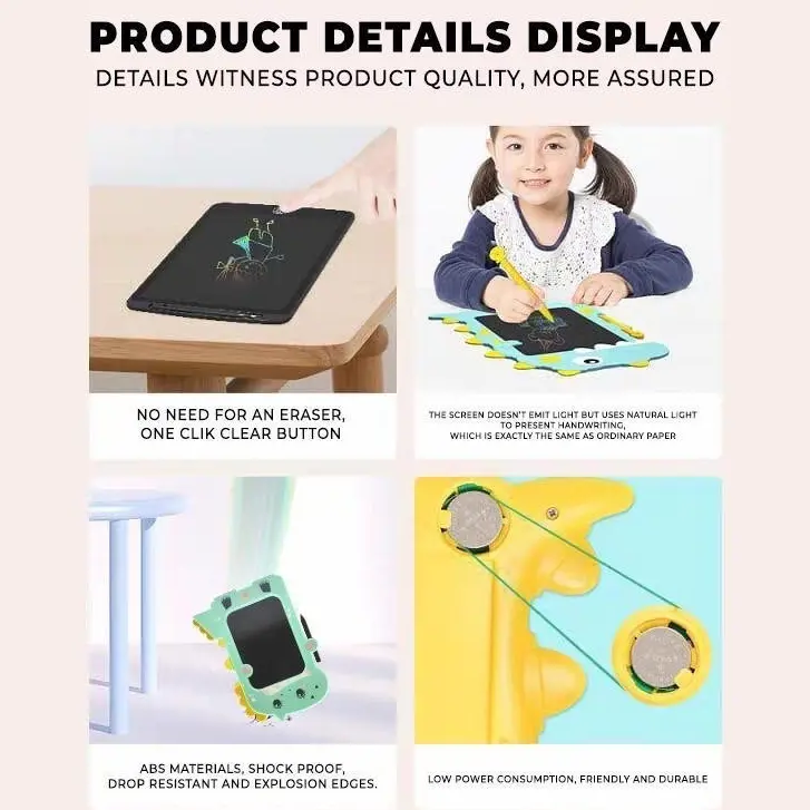 LCD Drawing Tablet Ipad Mainan Gambar Anak LCD Panel Papan Tulis Anak 8