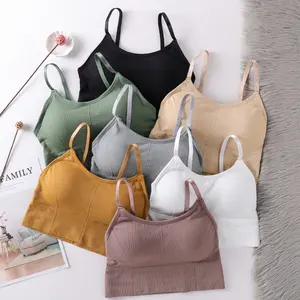 Bra Wanita Model One-Piece Bra Bralette Push Up dengan Bahan Tipis dan Bergaya Korea 1038