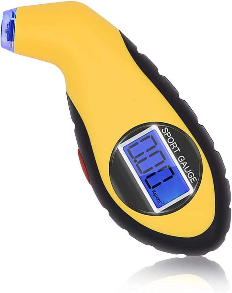 Product Introduction of Car Portable Digital LCD Tyre Tire Air Pressure Gauge Tester Tool Car Safety Tool Handheld Tyre Gauge Backlight High Precision 28